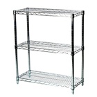 14"d x 34"h Wire Shelving with 3 Shelves