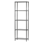 12"d x 24"w Wire Shelving with 5 Shelves