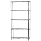 12"d x 36"w Wire Shelving with 5 Shelves