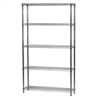 12"d x 42"w Wire Shelving with 5 Shelves