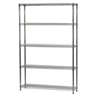 12"d x 48"w Wire Shelving with 5 Shelves