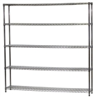 12"d x 72"w Wire Shelving with 5 Shelves