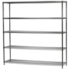 18"d x 72"w Wire Shelving with 5 Shelves