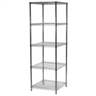 24"d x 24"w Wire Shelving with 5 Shelves