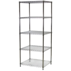 24"d x 30"w Wire Shelving with 5 Shelves