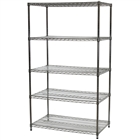 24"d x 42"w Wire Shelving with 5 Shelves
