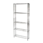 8"d x 24"w Wire Shelving with 5 Shelves