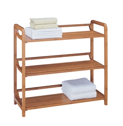 Lohas Bamboo 3 Tier Shelf for bathroom and linen storage