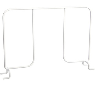 16" Ventilated Shelf Divider - White