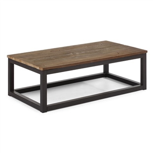 Civic Center Rectangular Coffee Table Distressed Natural