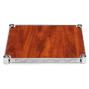 14"d Cherry Wood Grain Wire Shelf Liner