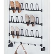 Over The Door Shoe Rack with Hooks