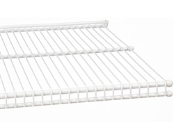 FreedomRail Profile Wire Shelving in a white finish for closets, pantry, office and more.