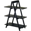 3 Shelf A-Frame bookcase- Black