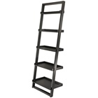 Bailey Leaning ladder bookcase with 5 shelves in espresso