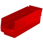 6 Akro Shelf Bins - 23-5/8"L x 6-5/8"W x 4"H