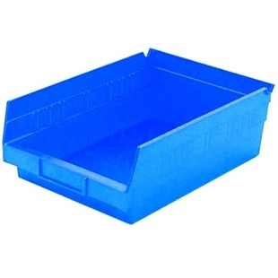 6 Akro Shelf Bins - 23-5/8"L x 11-1/8"W x 4"H