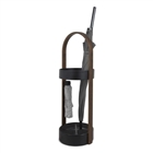 Hub Umbrella Stand Black/Walnut