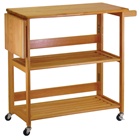 Kitchen Cart Foldable with Shelves