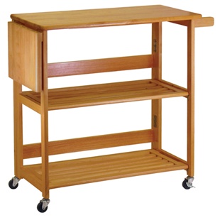 Kitchen Cart Foldable with Shelves