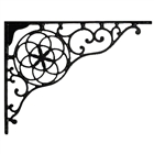 Wrought Iron Brackets - Circle & Star 13"d - 2pk