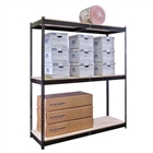 18"d x 84"h 3-Tier Steel Rivet Shelving