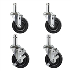 Rubber Stem Casters