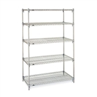 21"d Metro Wire Shelving with 5 Shelves