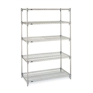21"d Metro Wire Shelving with 5 Shelves