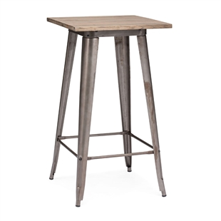 Titus Bar Table Rustic Wood