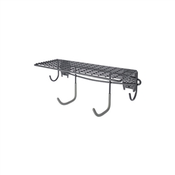 Shelf with Hooks - Granite