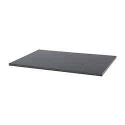 freedomRail solid melamine work top in granite grey for garage shelving