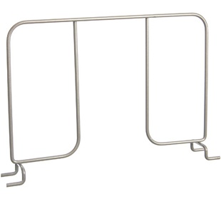 12" Ventilated Shelf Divider - Nickel