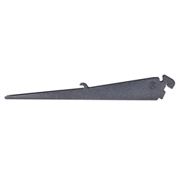 freedomRail 12" angled Wire shelf bracket  in dark granite grey