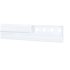 freedomRail Closet Hanging Rails w/ Covers - White