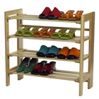 4 level shoe storage rack holds 16 or more pairs of shoes