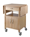 Kitchen Cart and Cabinet with drop-leaf