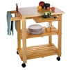 Kitchen Cart with Cutting Board add space to a kitchen