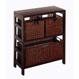 Leo 4pc Shelf with 3 Baskets