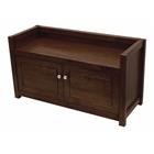 Regalia Bench with storage cabinet