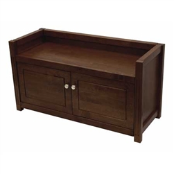 Regalia Bench with storage cabinet