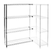 18"d x 18"w Chrome Wire Shelving Add On Unit with Four Shelves