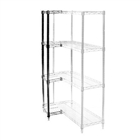 21"d x 21"w Wire Shelving Add-Ons with 4 Shelves