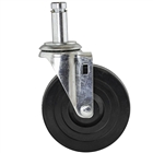 Rubber Stem Casters for 1" chrome posts