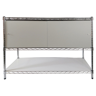 24"d Sliding Door Shelving Enclosures