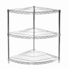 18" Radius Corner Shelving with 3 Shelves - 34"h