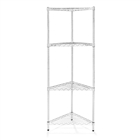 18"d Triangle Corner Shelving with 4 Shelves