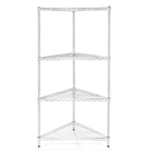 24"d Triangle Corner Shelving with 4 Shelves