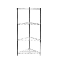 24"d Triangle Corner Shelving with 4 Shelves