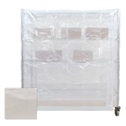 24"d 1/8" Scrim Clear Vinyl Wire Shelving Covers
